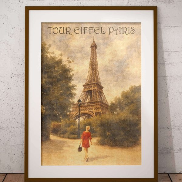 Párizs Eiffel torony vintage poszter