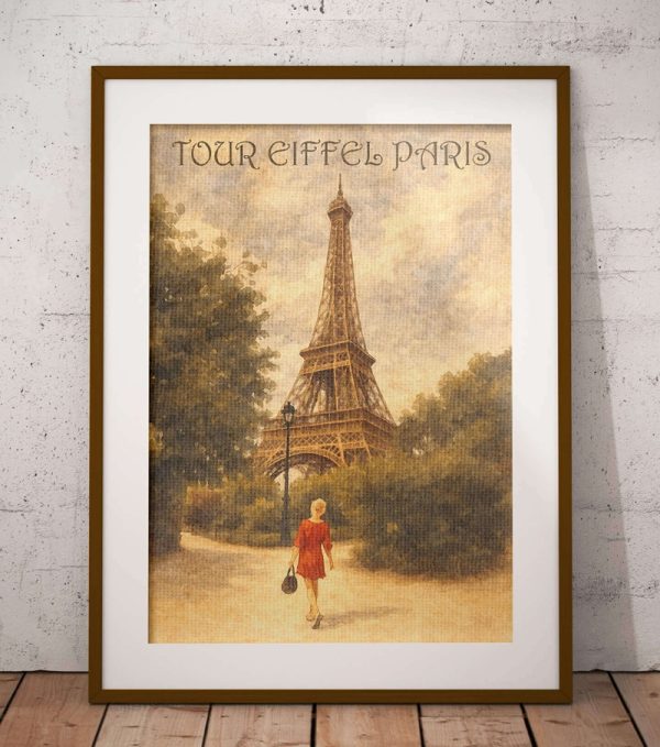 Párizs Eiffel torony vintage poszter